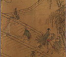 Scenes from the cycle of life, Ten-panel screen; ink an color on paper, Korea
